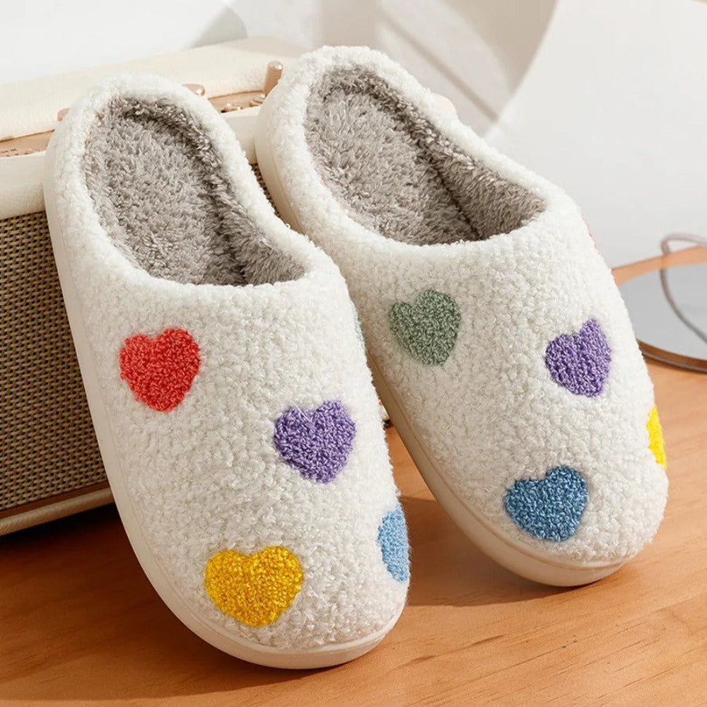 Mochi Mart Heart Slippers - Cosy and stylish heart shaped slippers