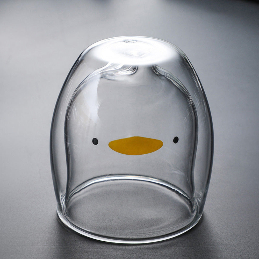 Animal Double Wall Glass Cup
