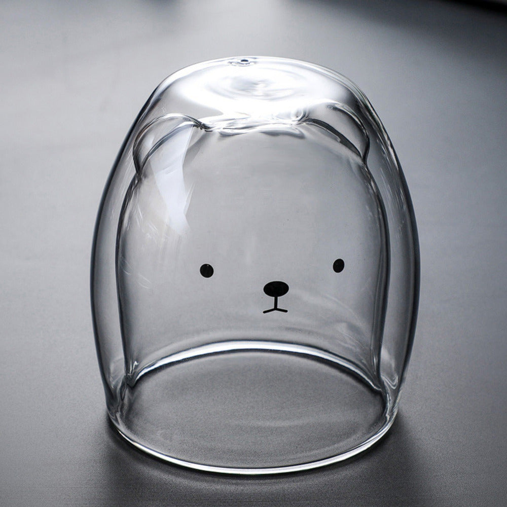 Animal Double Wall Glass Cup