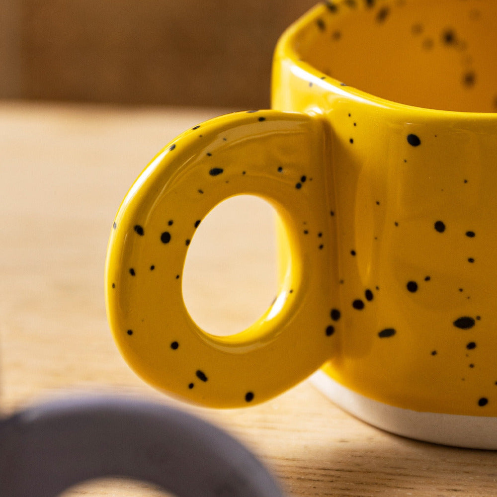 Mochi Mart Nordic Ring Handle Ceramic Mug