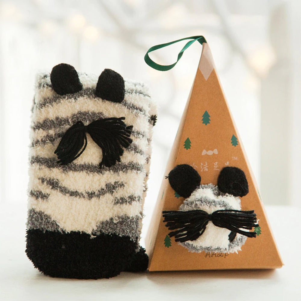 Mochi Mart Cute Animal Fluffy Socks Mouse