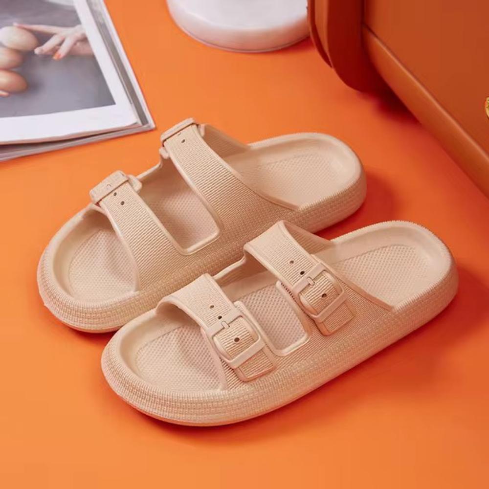 Mochi Mart Cloud Slides with adjustable buckle strap