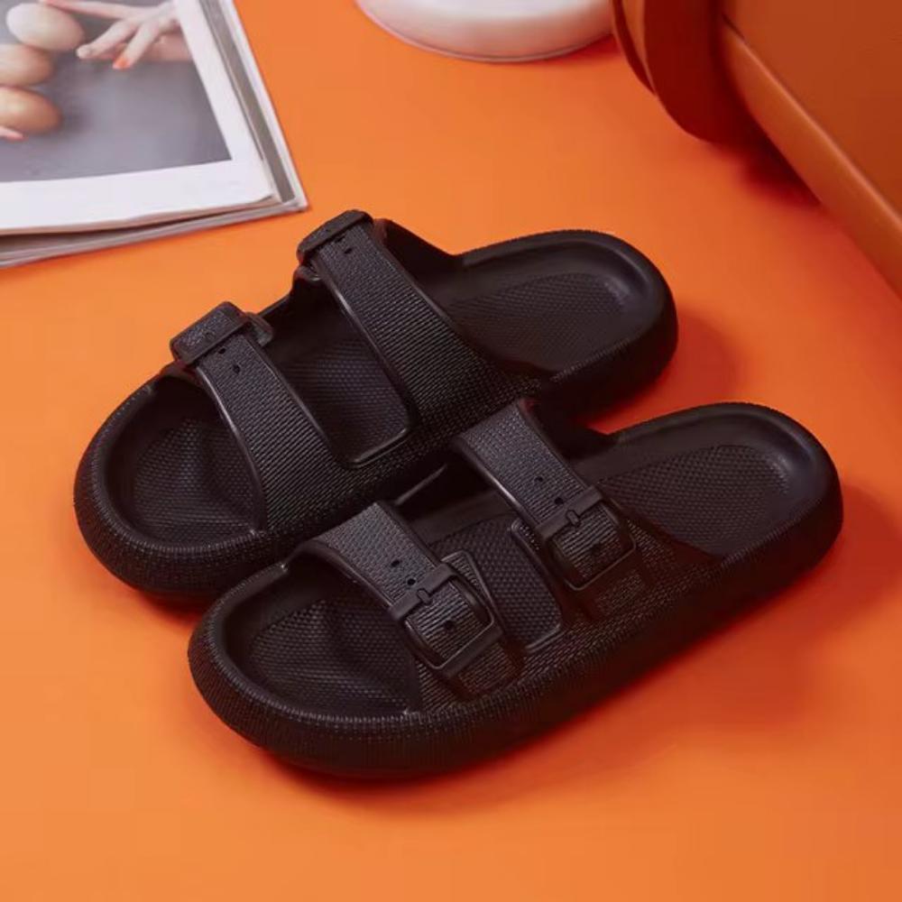 Mochi Mart Cloud Slides with adjustable buckle strap