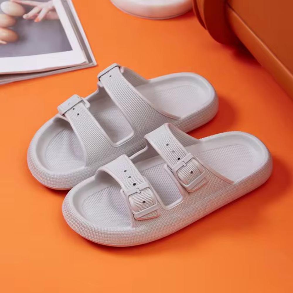 Mochi Mart Cloud Slides with adjustable buckle strap