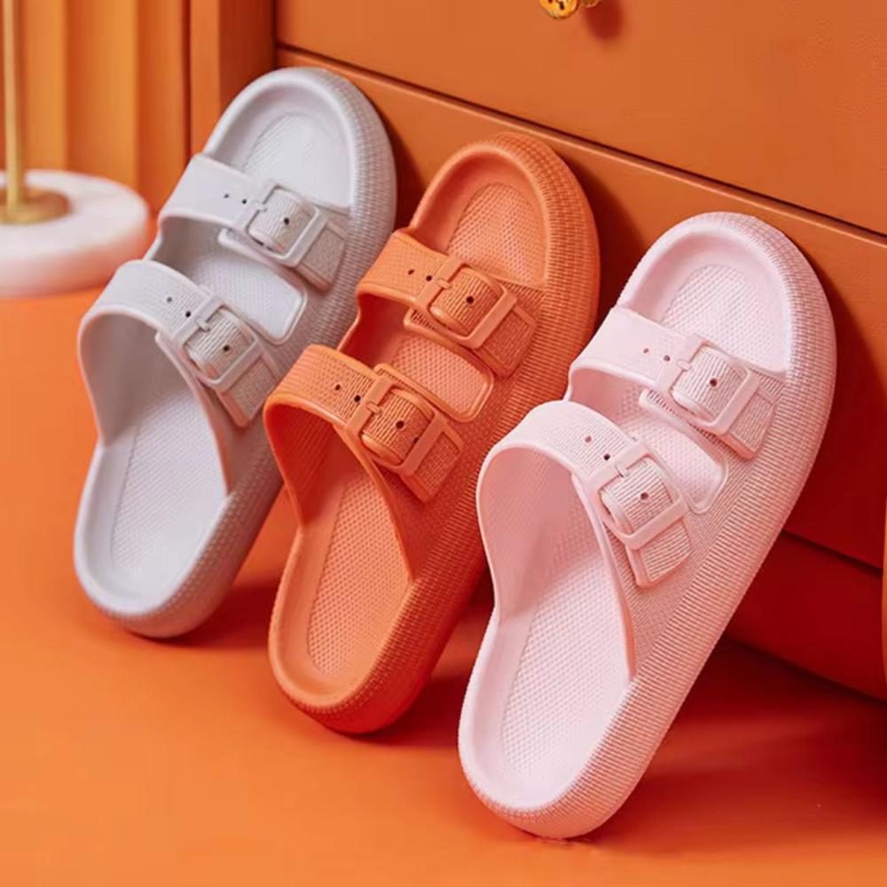 Mochi Mart Cloud Slides with adjustable buckle strap