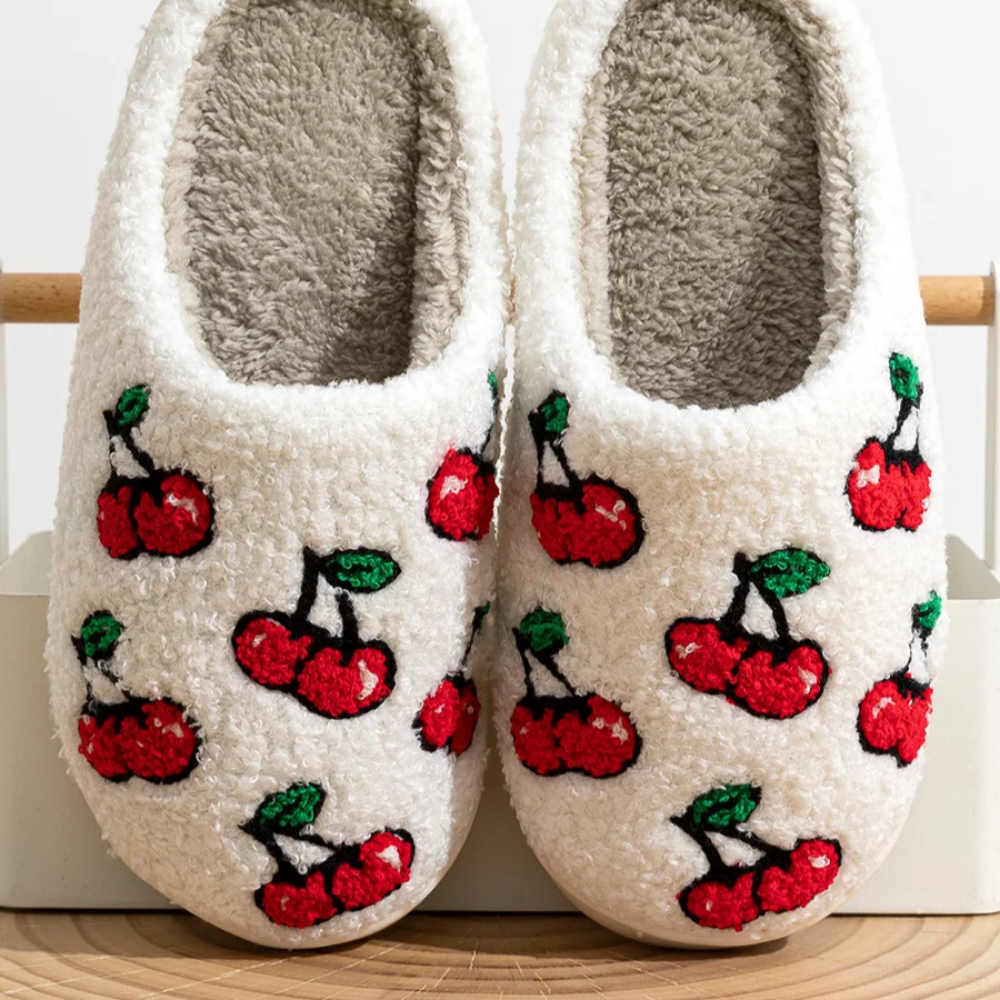 Mochi Mart Cherry Cherries slippers kawaii cute