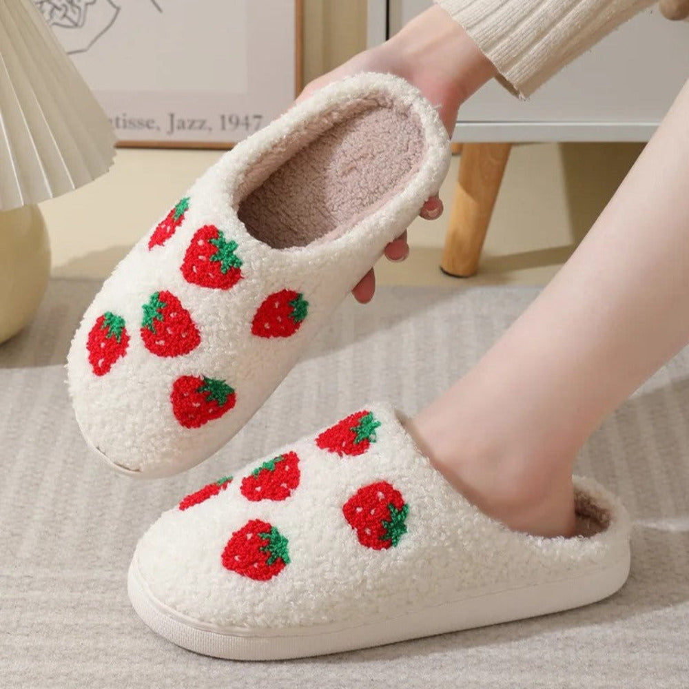 Mochi Mart Kawaii Strawberry Slippers