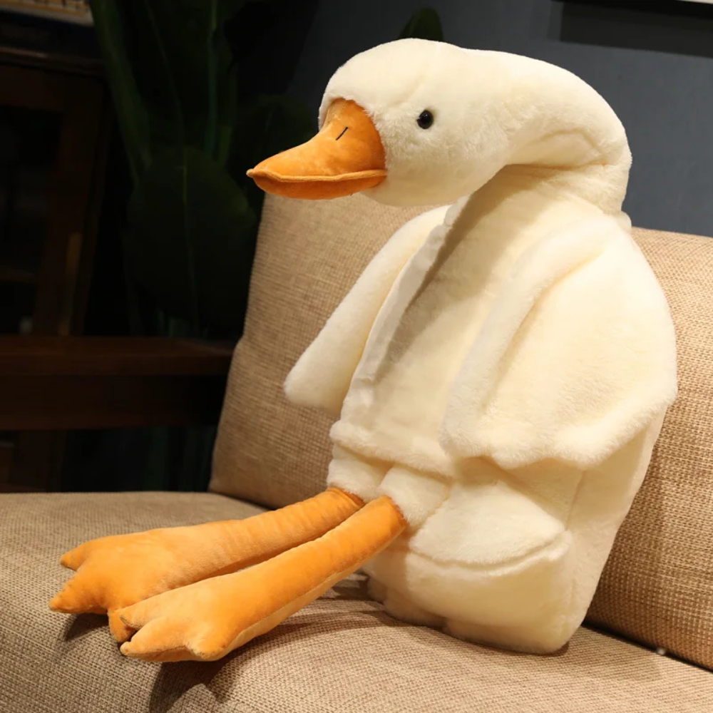 Goose Plush Giant White Fluffy Stuffed Long Goose Plushie Mochi Mart