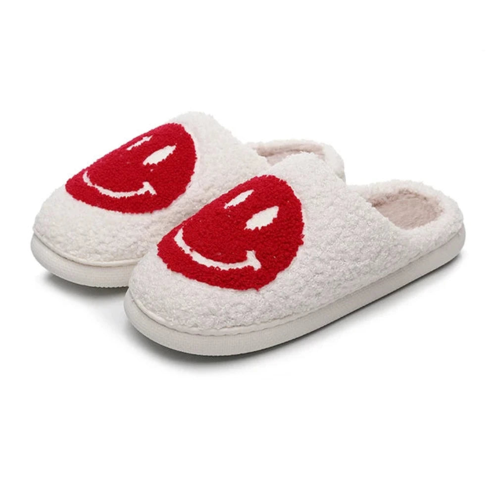 Retro Smiley Face Slippers - The Original Happy Face Slippers