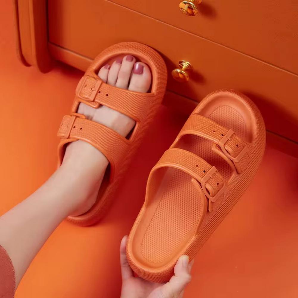 Mochi Mart Cloud Slides with adjustable buckle strap