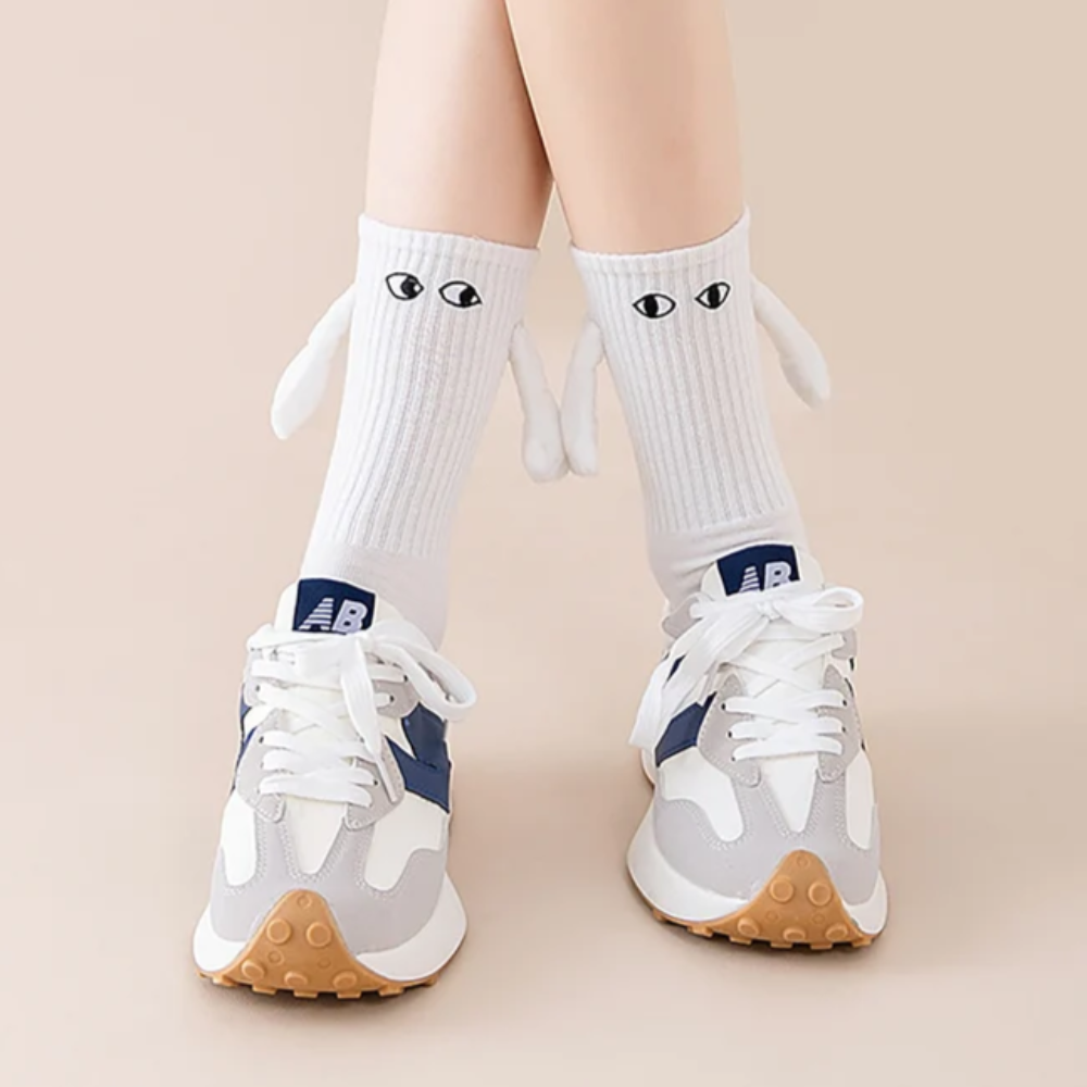 thumbnail image 2 of Holding Hands Socks,Personalized Couple Hand Holding Magnetic 2 of 13