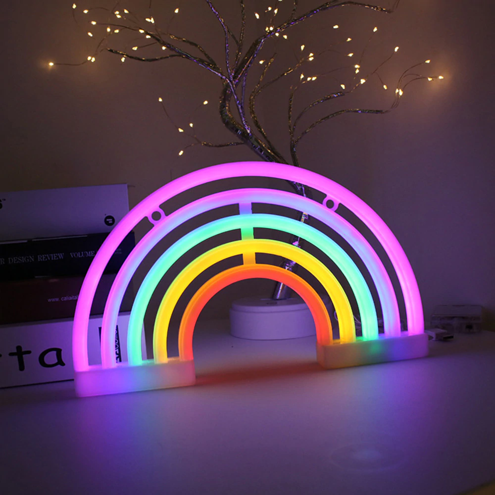 Rainbow LED Neon Light Night Light Mochi Mart