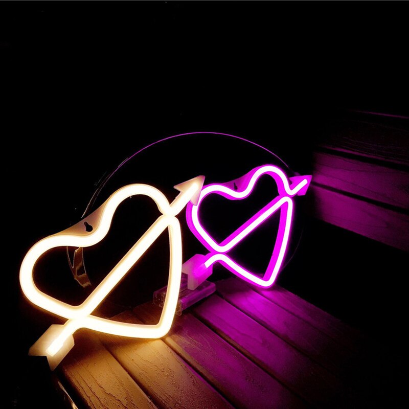 Cupid's Heart LED Neon Light