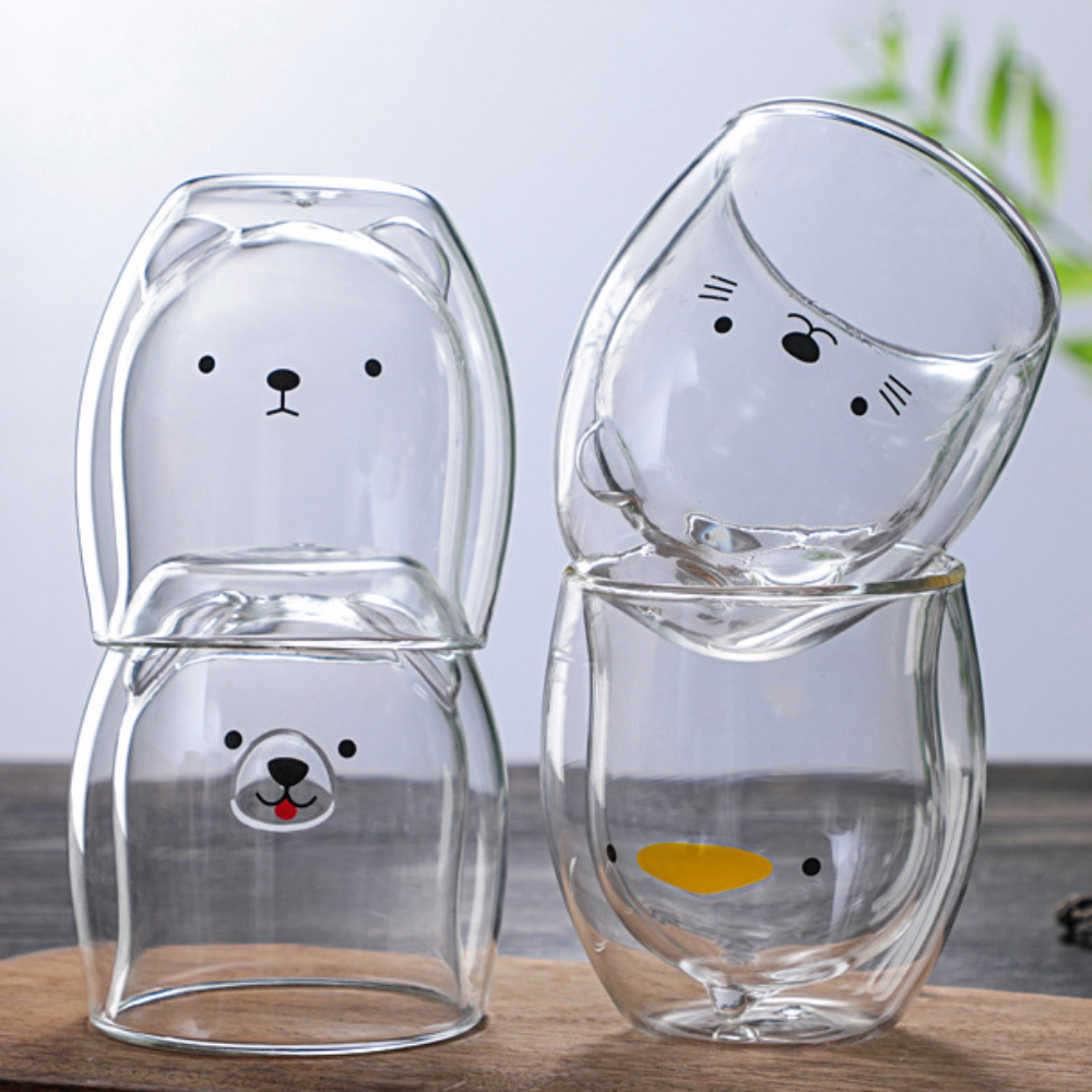 Cute glass mugs deals