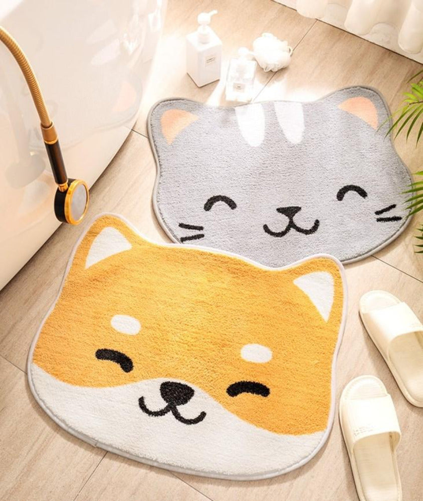 Dog and Cat Bath Mat Cute Kawaii Bath and Shower Mat – Mochi Mart