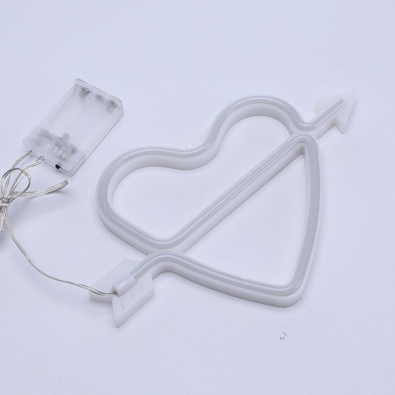 Cupid's Heart LED Neon Light