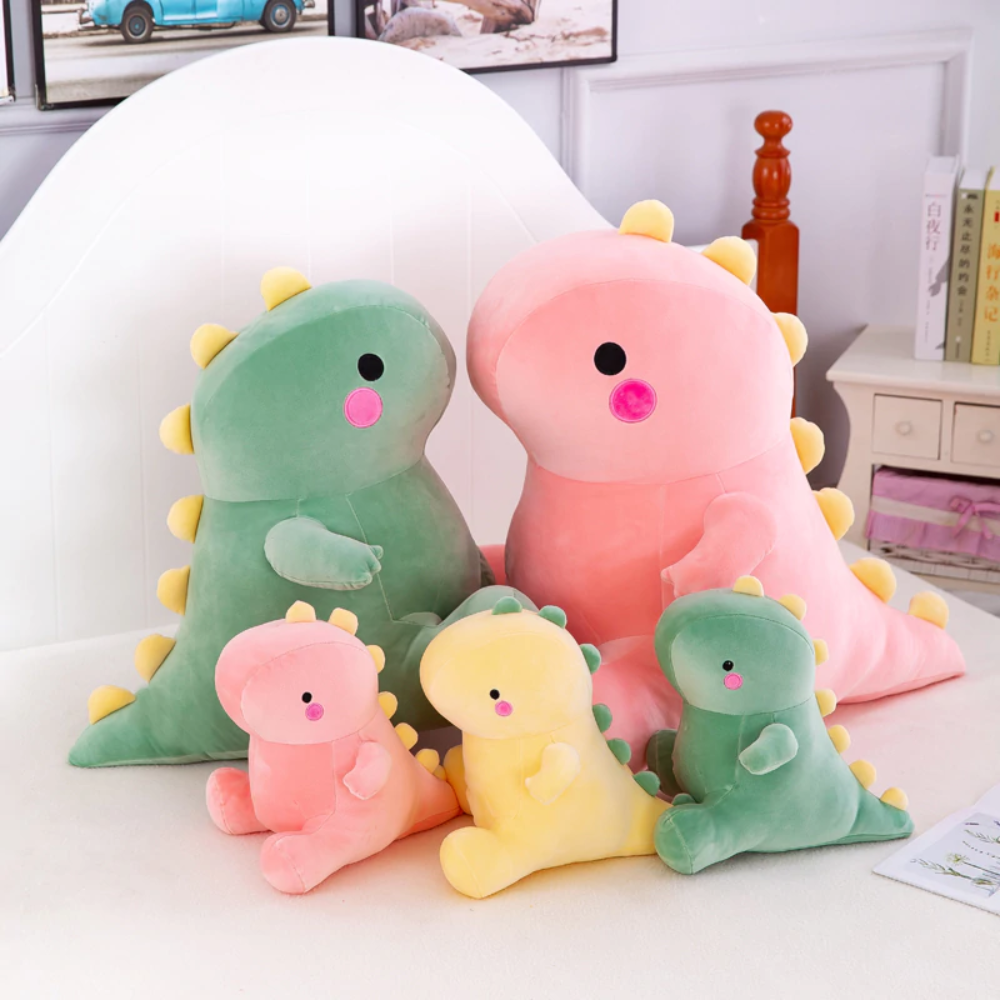 Dinosaur Plush Cute Stuffed Fluffy Dino Plushie Teddy Toy