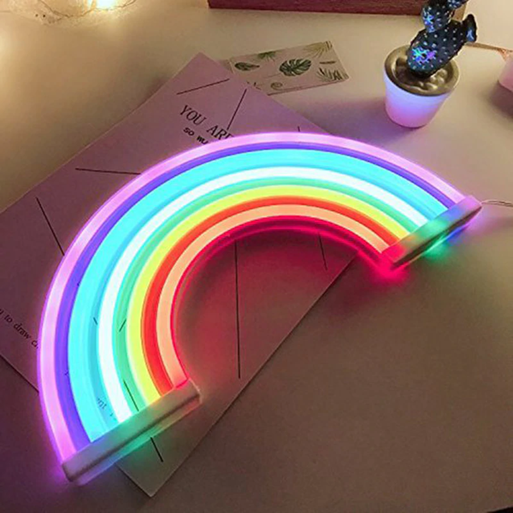Rainbow LED Neon Light Night Light Mochi Mart