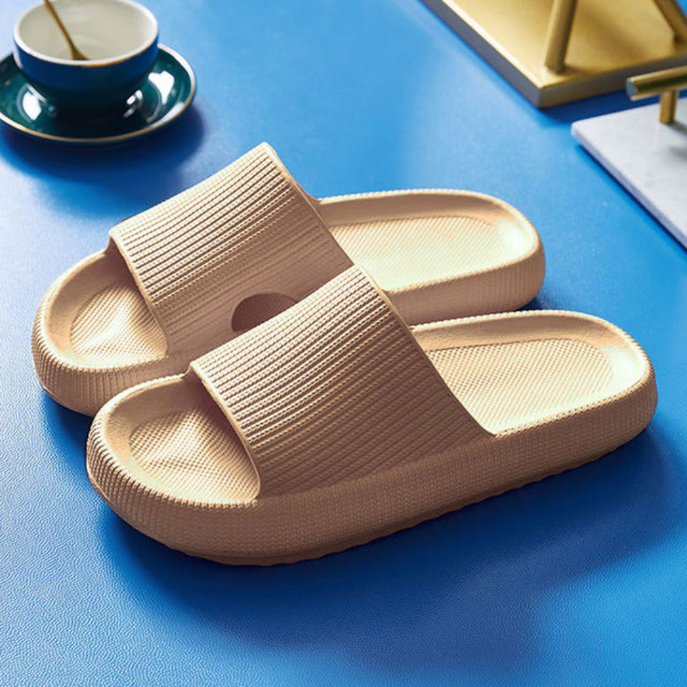 Mochi Mart Cloud Slides Kloud Sliders Beige