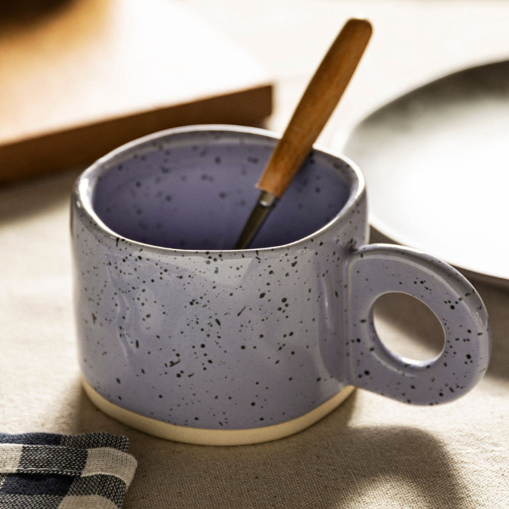 Mochi Mart Nordic Ring Handle Ceramic Mug