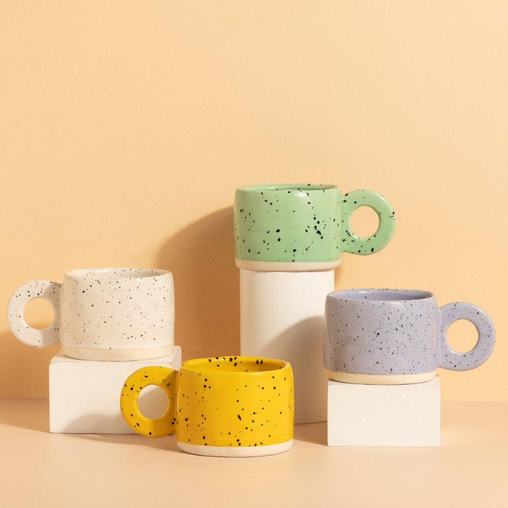 Mochi Mart Nordic Ring Handle Ceramic Mug