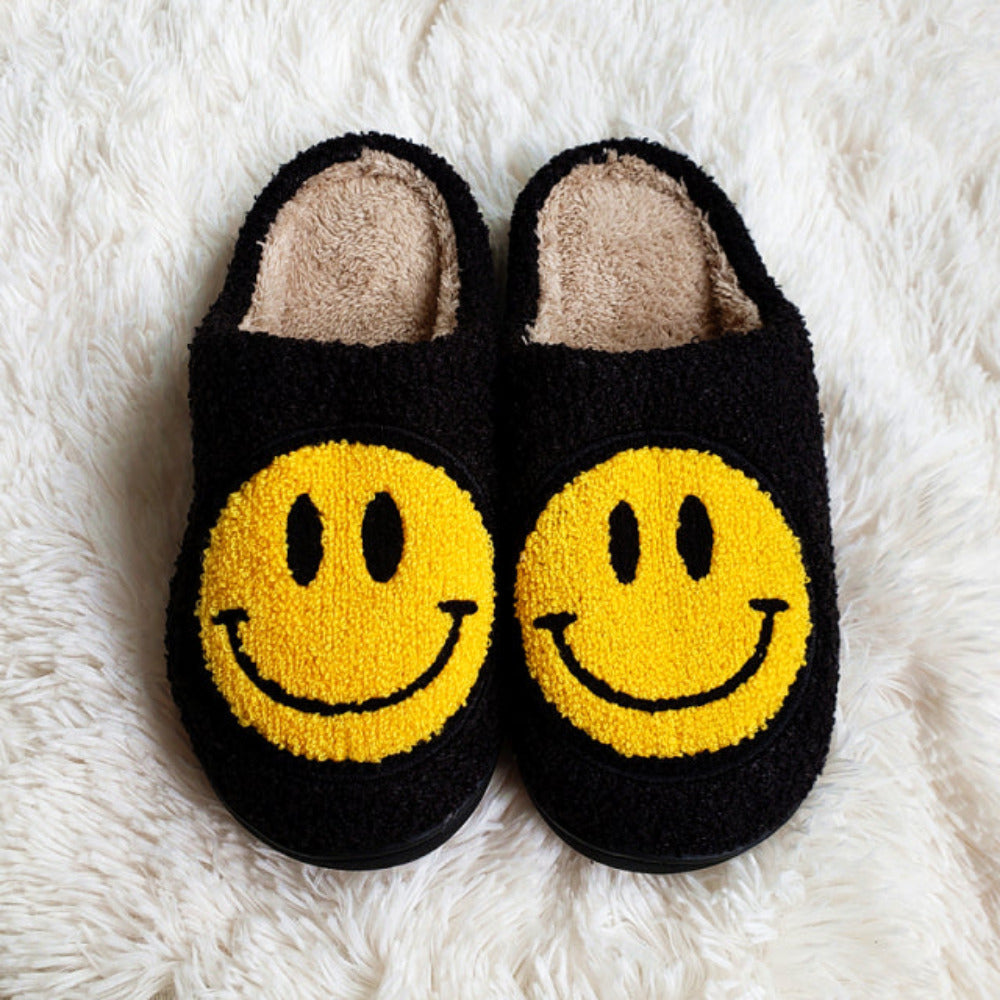 Mochi Mart Retro Smiley Face Slippers