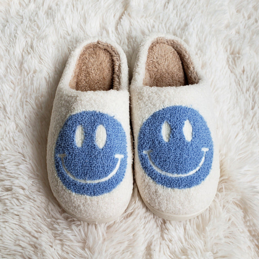 Mochi Mart Retro Smiley Face Slippers