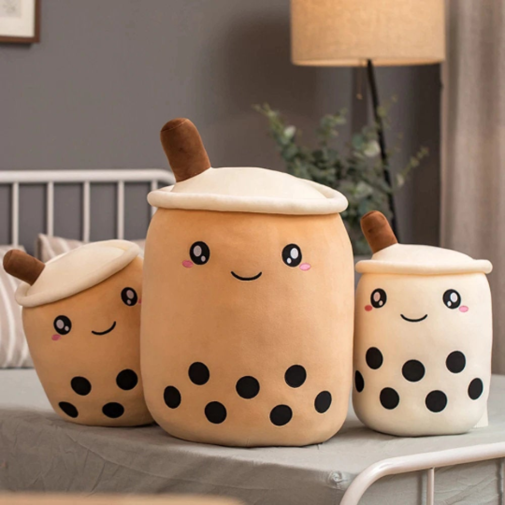 Boba Milk Tea Plush Cute Stuffed Fluffy Boba Plushie Teddy